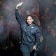 Serena Williams waves to the fans as she is introduced before the start of the Tie Break Tens at Madison Square Garden on March 5, 2018, in New York City.